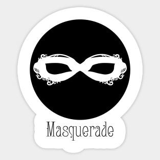 Black Masque - Masquerade Sticker